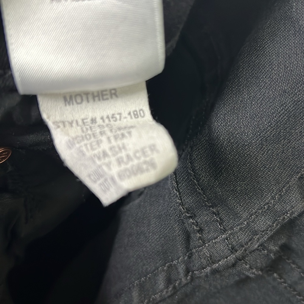 Mother Insider Crop Step Fray 2.5% Elastane Jeans Size 26 - Picture 13 of 15